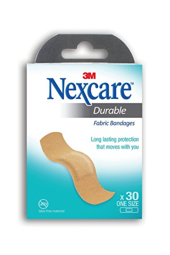 3M Nexcare 665-30 Durable Fabric Bandages – 30 Pieces