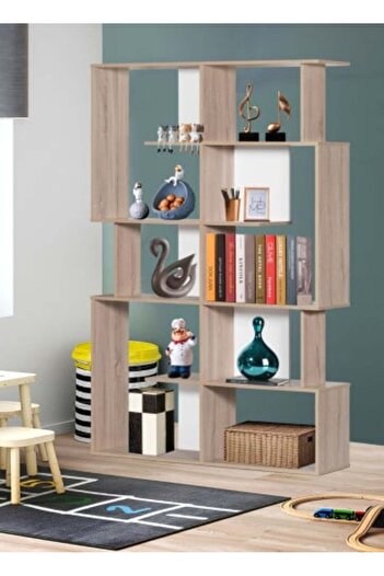 BAITY Open Shelf Unit - Malaysian Wood, Wooden and White
