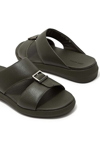 Steve Madden Mens 2015-107 Green Arabic Sandals