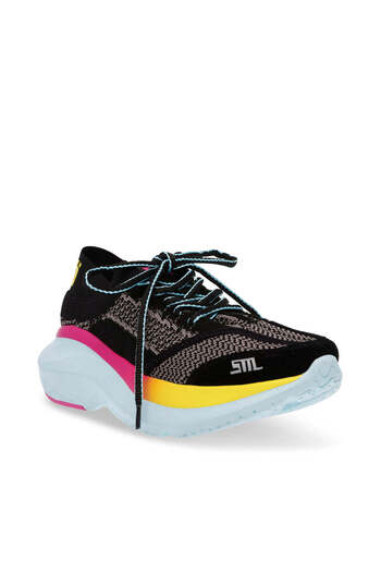 Steve Madden Womens Elevate 3 Black/White Women'S Sneakers