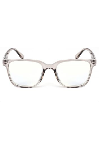 Baytion Reading Glasses for Men & Women, Square Frame Spring Hinged Blue Light Filter Eyewear
