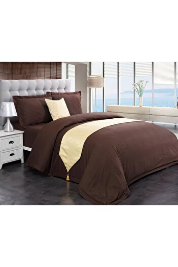 Generic Hotel Stripe King size, 6 Pcs Comforter Set HS200