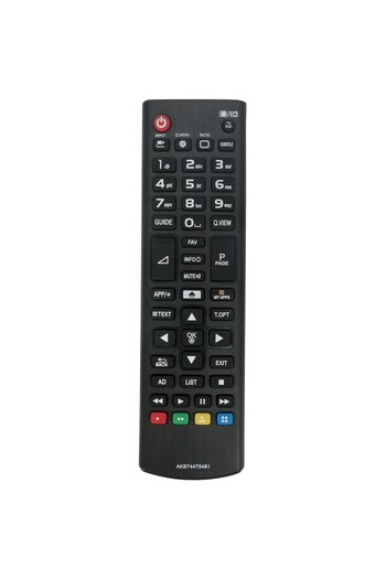 x-remote Remote for LG Smart TV AKB74475481, Universal, x-remote, LCD/LED/4K/UHD, Black