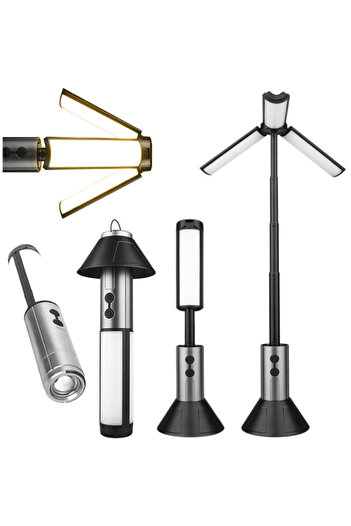 Generic YD-2324 Camping Light | 54 LED Rechargeable Lantern with Type-C Charging & Adjustable Angle