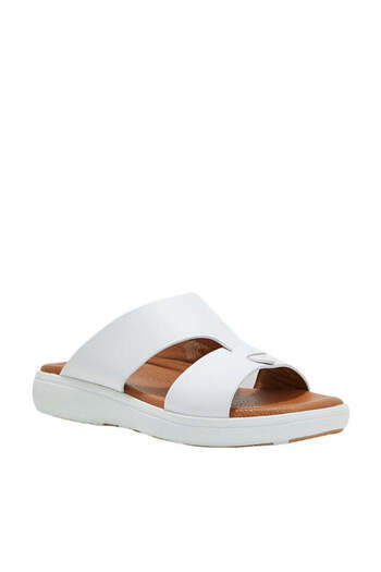 Steve Madden Mens Stht-242 White Arabic Sandals