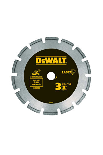 Dewalt - Diamond disc for hard materials and granite, 230x22.23mm [DT3763-XJ]