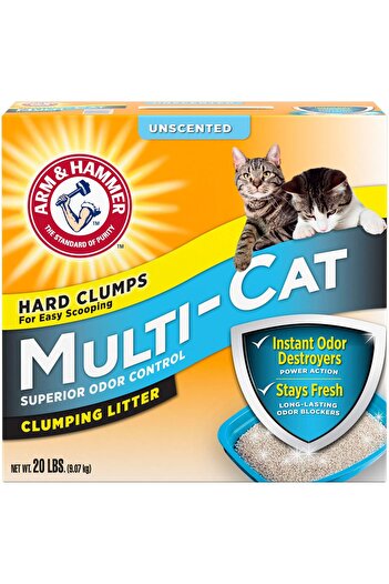 Arm&Hammer Arm & Hammer Multicat Unscented Clumping Litter, 20 lb