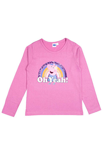 Peppa Pig Children's long-sleeved blouse, multicolor, 100% cotton, Oh Yeah, Peppa Pig