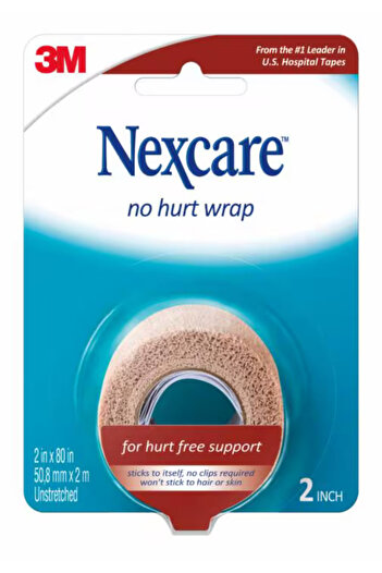 3M Nexcare لفافة بدون أذى 3 بوصة × 2.2 ياردة بلون بني فاتح