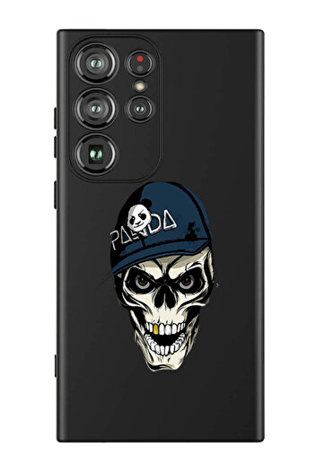 Theodor Protective Liquid Silicone Shockproof Case For Samsung Galaxy S24 Ultra (Black) - P&a skull