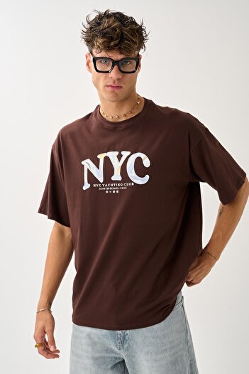 ALEXANDERGARDI Wide Fit Crew Neck Printed Unisex T-Shirt