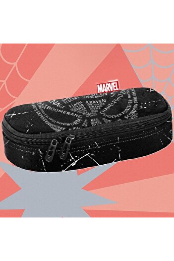 zola Unequipped pencil case, Marvel Spider-man, 1 compartment, 24 x 11 x 5 cm, black
