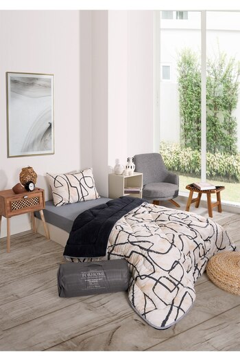 Sudemhome Single Welsoft Quilt Set – Double-Sided Plush Quilt and Pillowcase Fluffy Soft Fleece