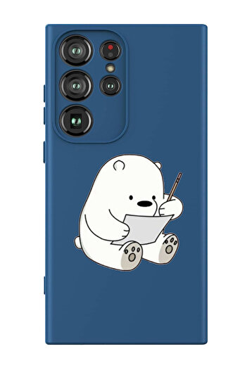 Theodor Protective Liquid Silicone Shockproof Case For Samsung Galaxy S24 Ultra (Blue) - P&a writing