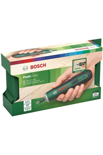 Bosch Cordless Screwdriver PushDrive Starter Set