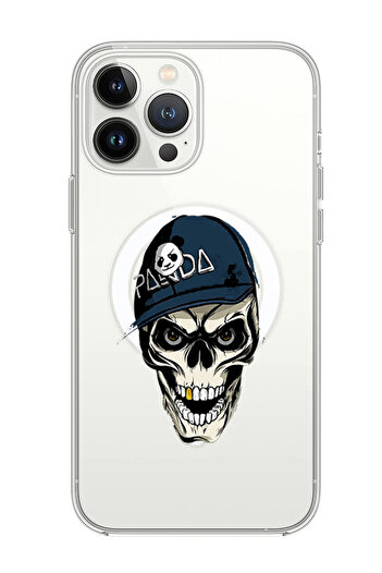 Theodor Case for iPhone 14 Pro 6.1-inch Compatible with MagSafe, Shockproof Bumper Case P&a skull