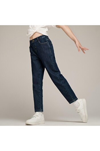 Giordano Kids' Stretch Denim Jeans: Regular Tapered Fit, Elastic Waist