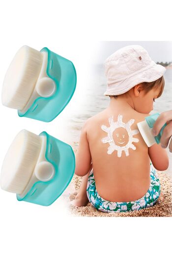 erorex Sunscreen Applicator Kids 2 Pack Sunblock Buddy Brush Set Protective Caps Sun Lotion Applicator Sun