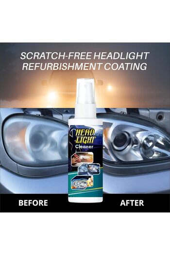 erorex Headlight Lens Cleaner Restorer, Shiner Spray Car Bike Headlight Glass, Restores Cloudy, Dull,
