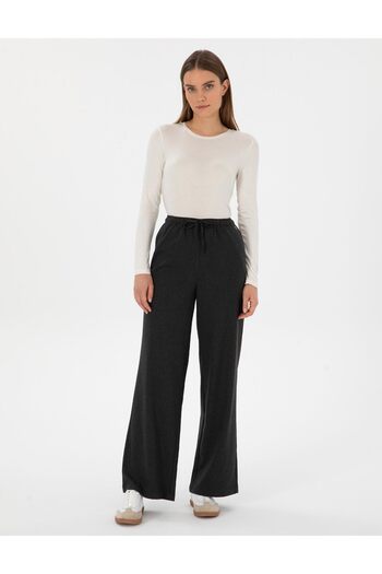 Pierre Cardin Anthracite Loose Fit Canvas Trousers 50313262-Vr006