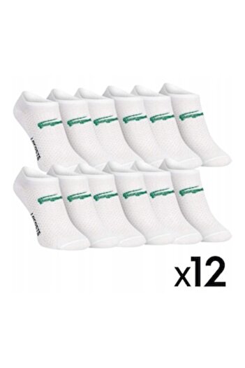 Lacoste Ankle Socks - 12 Pairs White Size 41-46