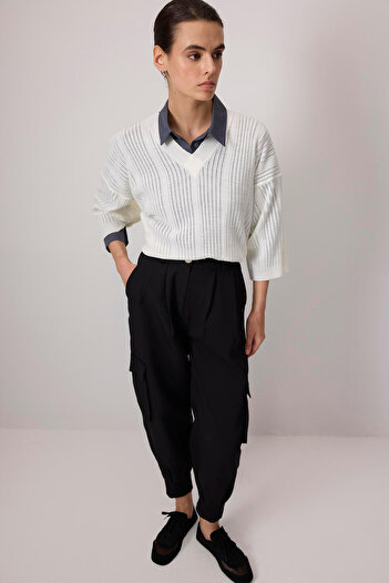Touché Privé 100% Cotton Cargo Pants with Pockets