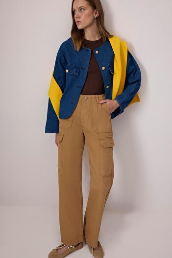 Touché Privé 100% Cotton Gabardine Cargo Pants