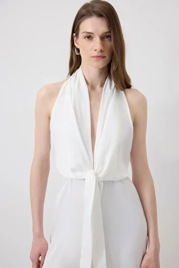 Touché Privé Front tie jumpsuit