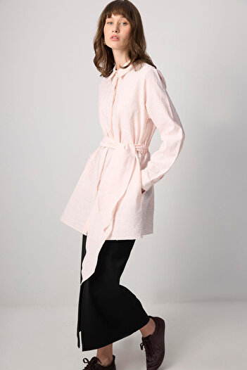 Touché Privé Belted Jacquard Shirt