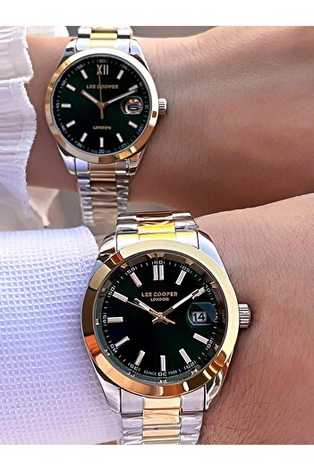 Lee Cooper Couple Lover Watch Steel Band 3 Atm Water Resistant Special Design Wristwatch Vs.Blkt.0559