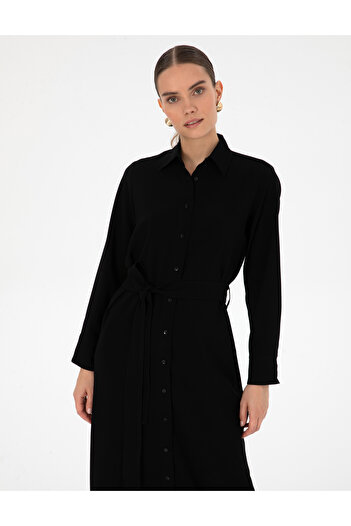 Pierre Cardin Black Comfort Fit Woven Dress 50318230-Vr046