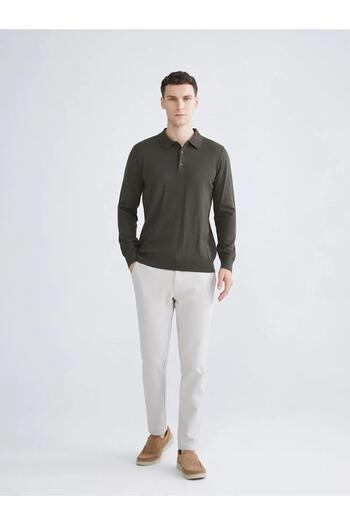 LC Waikiki Ανδρικό πλεκτό πουλόβερ SOUTHBLUE Polo Neck (W5)