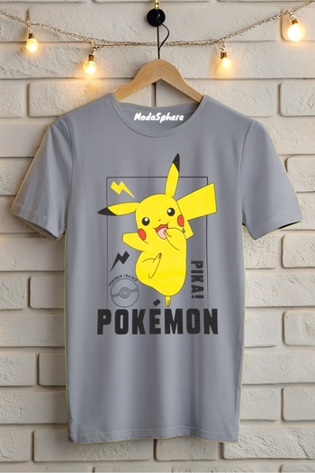 AR&YOS Pokemon Printed Unisex Oversize T-Shirt Oversize