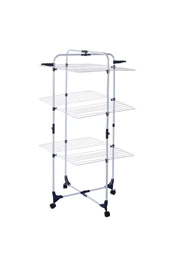EMATTERIO Mobile Vertical Clothes Dryer, 30m Drying Area, Foldable, Compact Design