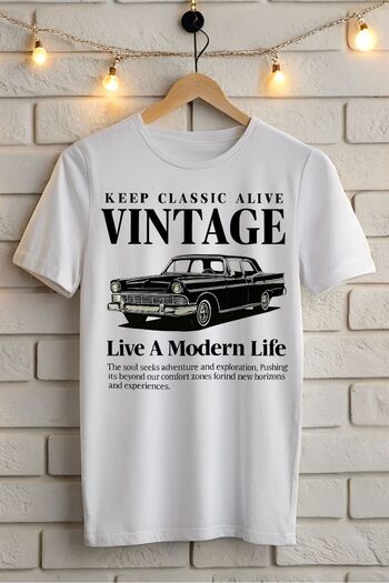AR&YOS Vintage Printed Unisex Oversize T-Shirt