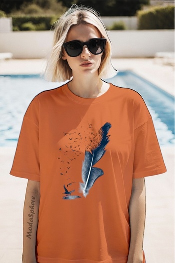 AR&YOS Printed Unisex Oversize T-Shirt