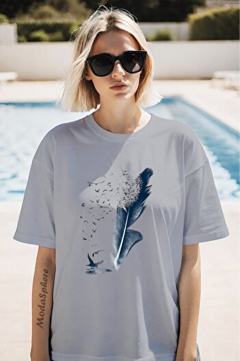 AR&YOS Printed Unisex Oversize T-Shirt