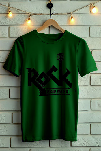 AR&YOS Μπλουζάκι με στάμπα ROCK Unisex Oversize