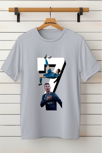 AR&YOS Ronaldo Printed Unisex Oversize T-Shirt