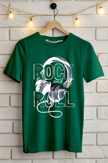 AR&YOS Μπλουζάκι Unisex με στάμπα Rock and Roll