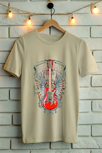 AR&YOS Μπλουζάκι Unisex με στάμπα κιθάρας