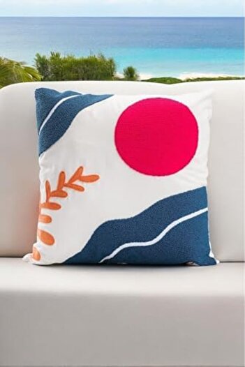 STOREMAX Snshop Bohemian 45X45 Special Design Punch Screen Pattern Decorative Throw Pillow Cover Modern White