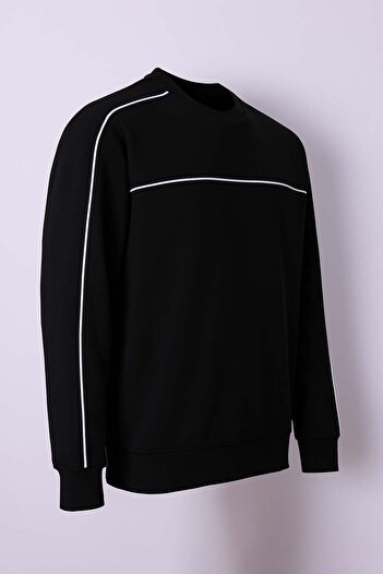 trender Siyah Erkek Sweatshirt