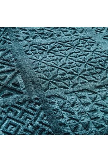 STOREMAX Sellbuyst Home Blair Petrol Single Embossed Blanket Trendy 266450