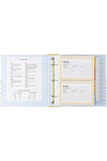 STOREMAX Sersadsn Gibson Bloom Pocket Page Book Folder, Recipe Index Cards, 21.5 cm W X 23.7 cm L, C