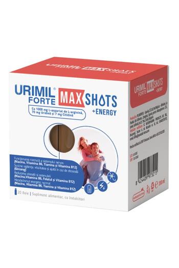 Other Urimil Forte Max Shots +Energy, 20 fiole, Naturpharma