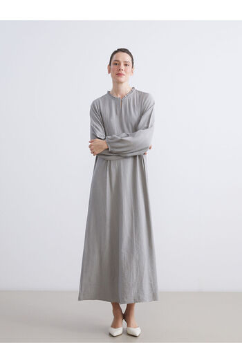 LC Waikiki Create Your Style from Uzg Store |   Ruffled Crew Neck Textured Dress
