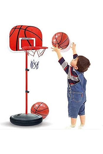 erorex Portable Mini Basketball Hoop Set Indoor Adjustable Hanging Netball Hoop Box Board Game Children