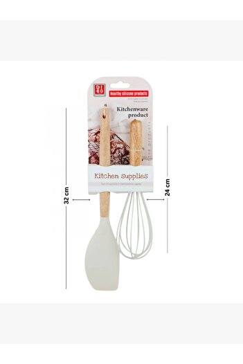New Flower 2-Piece Silicone Cooking Utensil Set
