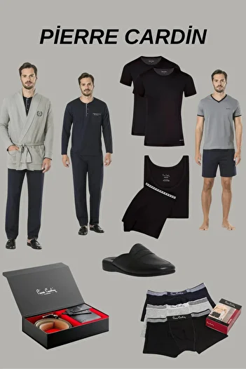 Pierre Cardin Men's Gray Licensed Boxed 15 Piece Groom Dowry Set